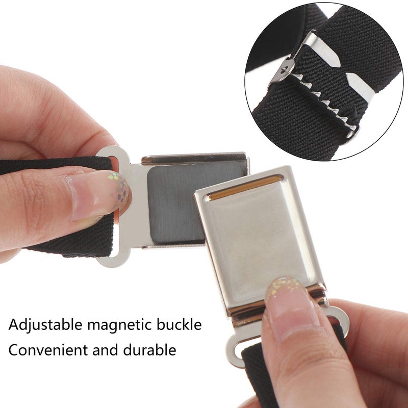 Olgaa 5 Pieces Kids Magnetic Belt Adjustable Fashion Belt with Magnetic Buckle for Boys and Gilrs (Black/Cyan/Brown/Coffee/Red) - Image 5
